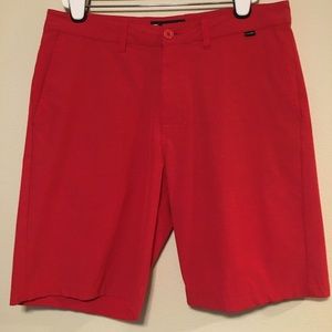 Travis Mathew Mens Beck Short Red Size 34 10" Inseam